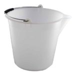 Seau plastique 17 litres gradué avec bec verseur HDPE